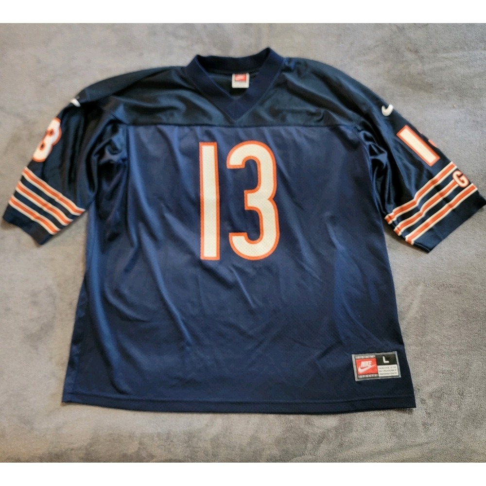 Vintage Made In USA 1997 Authentic Nike Rick Mirer 13 Chicago Bears Jersey Large